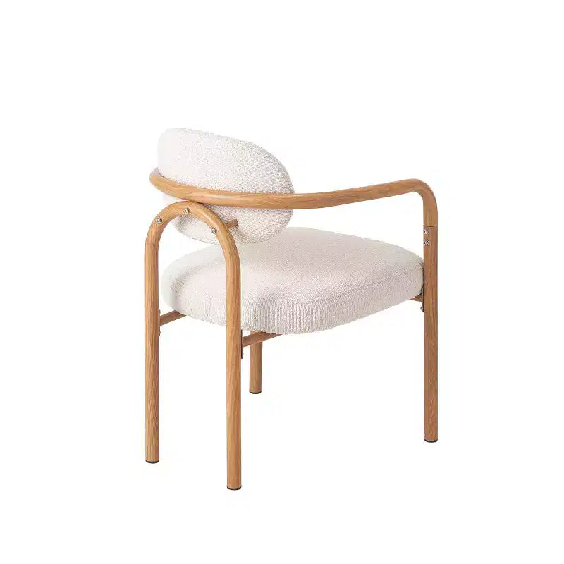 Christopher Knight Home Sumin Chaises de salle à manger modernes en métal rembourrées avec dossier (lot de 2)