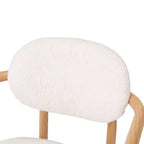 Christopher Knight Home Sumin Chaises de salle à manger modernes en métal rembourrées avec dossier (lot de 2)