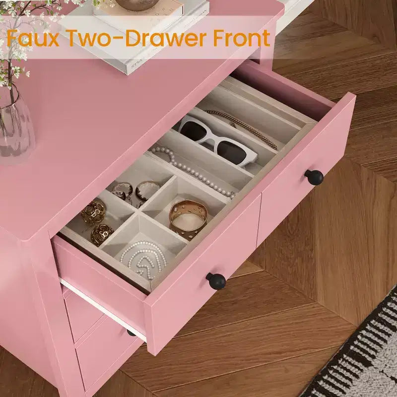 Commode moderne en bois à 3 tiroirs pour chambre à coucher