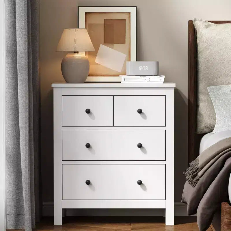 Commode moderne en bois à 3 tiroirs pour chambre à coucher