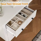 Commode moderne en bois à 3 tiroirs pour chambre à coucher