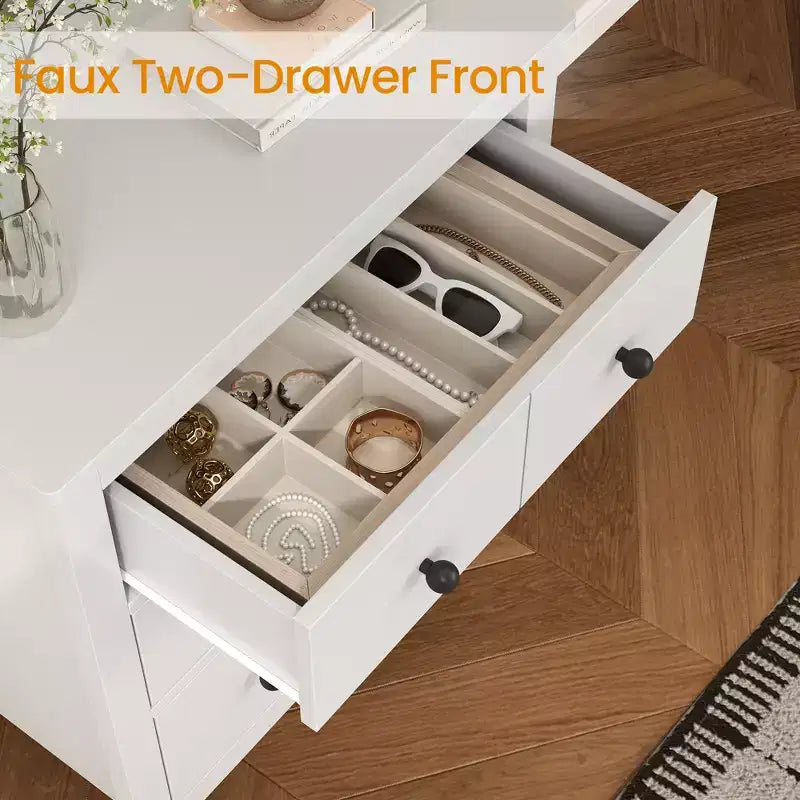 Commode moderne en bois à 3 tiroirs pour chambre à coucher