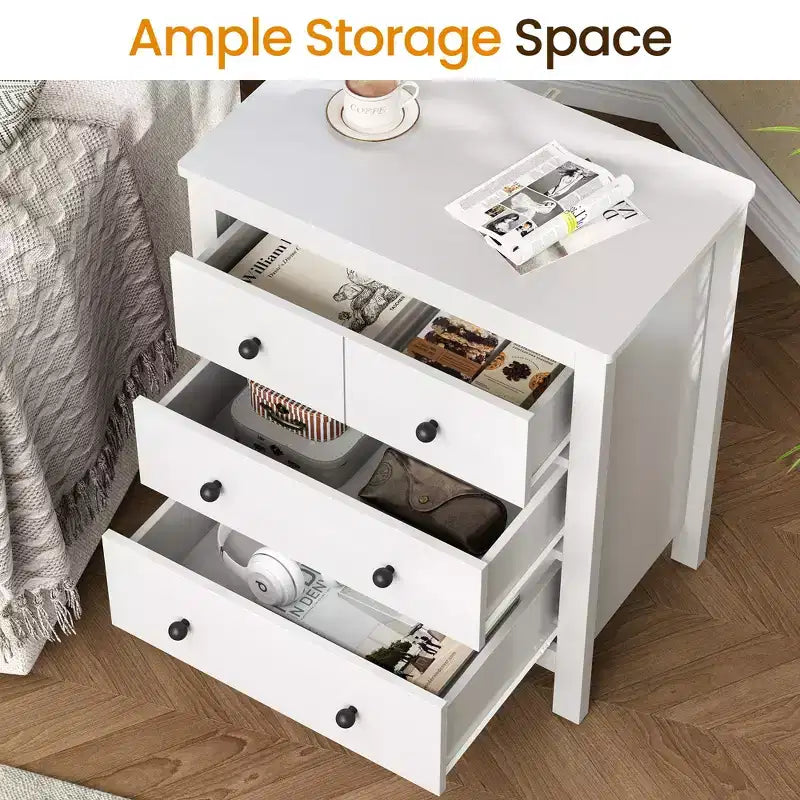 Commode moderne en bois à 3 tiroirs pour chambre à coucher