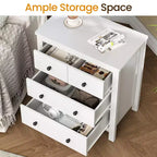 Commode moderne en bois à 3 tiroirs pour chambre à coucher