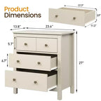 Commode moderne en bois à 3 tiroirs pour chambre à coucher