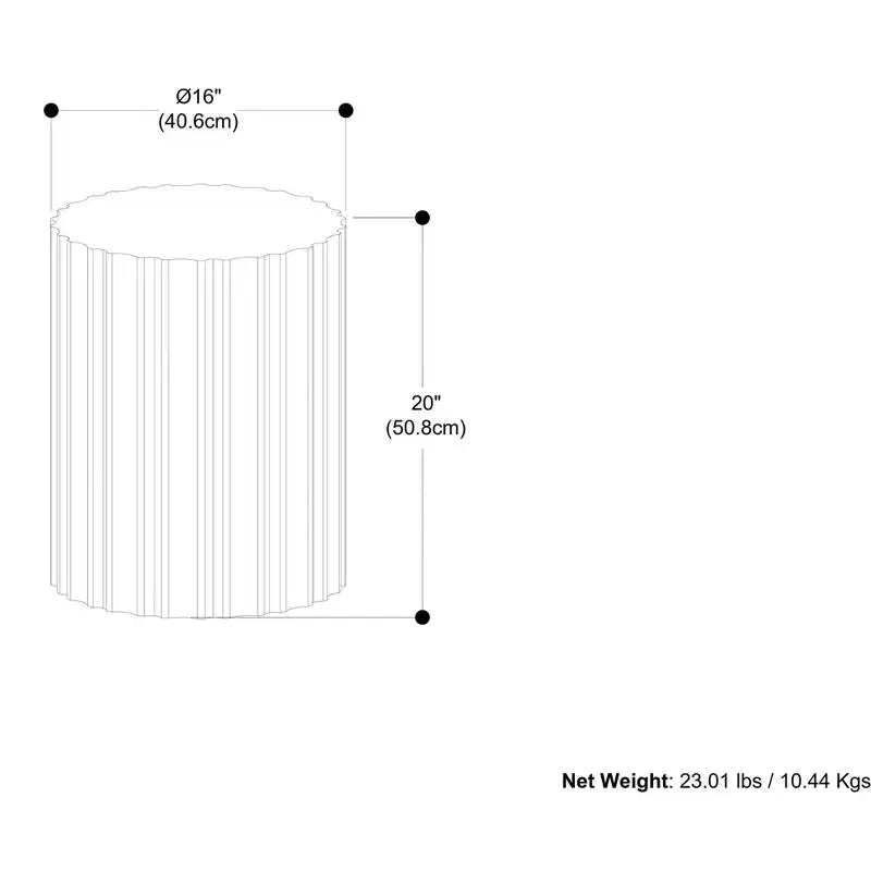 Table d'appoint contemporaine Doncaster, en manguier massif, 40 cm de large, style bohème, livrée assemblée