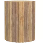 Table d'appoint contemporaine Doncaster, en manguier massif, 40 cm de large, style bohème, livrée assemblée