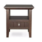 Table d'appoint transitoire en bois massif Normandy de 19 pouces de large
