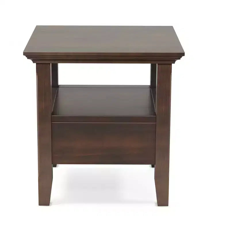 Table d'appoint transitoire en bois massif Normandy de 19 pouces de large