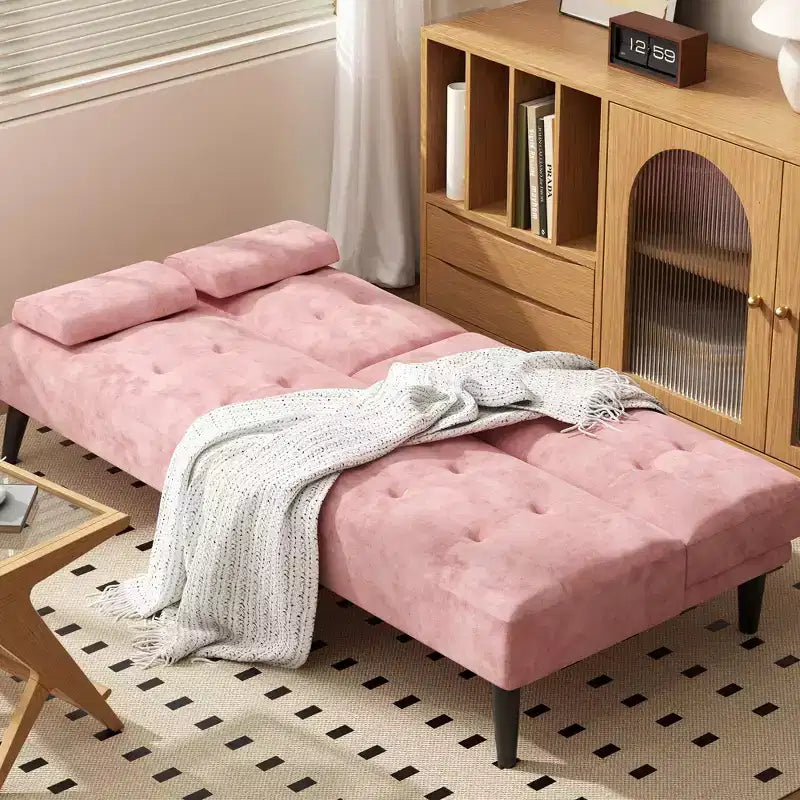 Canapé-lit futon convertible Celebalcony, petit canapé inclinable, canapé-lit réglable 64 positions pour salon, accoudoir amovible