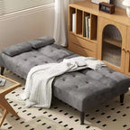 Canapé-lit futon convertible Celebalcony, petit canapé inclinable, canapé-lit réglable 64 positions pour salon, accoudoir amovible