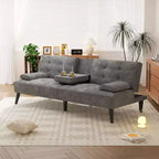 Canapé-lit futon convertible Celebalcony, petit canapé inclinable, canapé-lit réglable 64 positions pour salon, accoudoir amovible