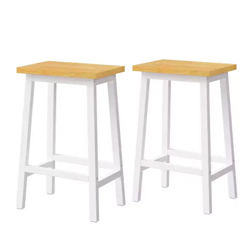 JVNOXK Grand îlot de cuisine de 122 cm à 5 roues avec 2 tabourets de bar, prise de courant, plateau pliant, chariot de rangement, étagères latérales ouvertes, 2 tiroirs, Blanc