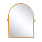 HomeRoots 36 Gold Metal Arch Tilting Framed Accent Mirror