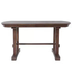 GDF Studio Vaughn, table de salle à manger extensible de 152-198 cm avec rallonge amovible, grande table extensible pour 4 à 8 personnes