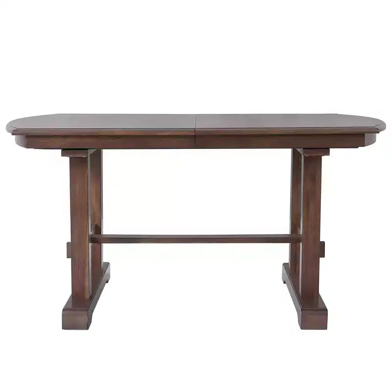 GDF Studio Vaughn, table de salle à manger extensible de 152-198 cm avec rallonge amovible, grande table extensible pour 4 à 8 personnes