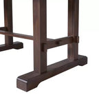 GDF Studio Vaughn, table de salle à manger extensible de 152-198 cm avec rallonge amovible, grande table extensible pour 4 à 8 personnes