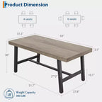 Table à manger industrielle pour 4 à 6 personnes, table de cuisine longue de 160 cm avec plateau en bois, cadre métallique robuste et finition marron rustique – table rectangulaire pour 4 places