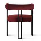 Ensemble de table à manger extensible 47-83 pour 8, table noire et 8 fauteuils en velours avec pieds en métal élégants, idéal pour les réceptions - Panipeachy