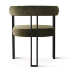 Ensemble de table à manger extensible 47-83 pour 8, table noire et 8 fauteuils en velours avec pieds en métal élégants, idéal pour les réceptions - Panipeachy