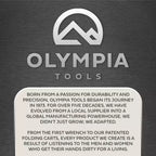 Servante à roulettes Olympia Tools 20 pouces avec 5 tiroirs, rangement verrouillable