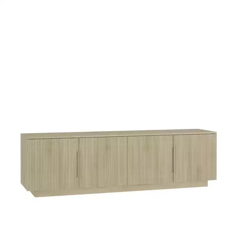Meuble TV moderne JVNOXK de 172 cm avec éclairage LED 16 couleurs, compatible avec les téléviseurs de 55, 60 et 65 pouces, avec espace de rangement, finition bois