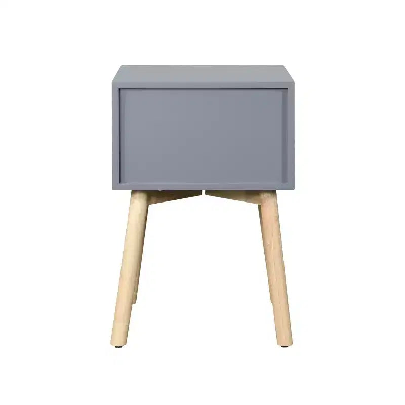 GDFStudio Elvion Table de chevet moderne à deux tiroirs