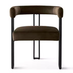 Ensemble table à manger extensible 47-83 pour 4 personnes, table noire et 4 chaises de salle à manger rembourrées en velours avec pieds en métal, style moderne - Panipeachy