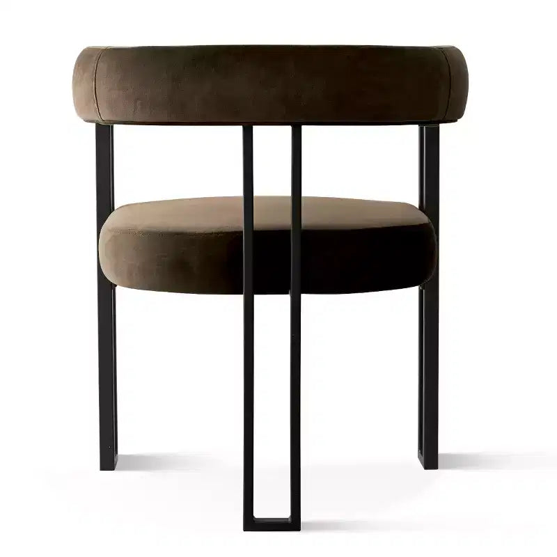 Ensemble table à manger extensible 47-83 pour 4 personnes, table noire et 4 chaises de salle à manger rembourrées en velours avec pieds en métal, style moderne - Panipeachy