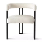 Ensemble table à manger extensible 47-83 pour 4 personnes, table noire et 4 chaises de salle à manger rembourrées en velours avec pieds en métal, style moderne - Panipeachy