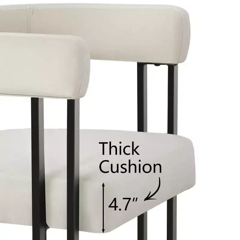 Ensemble table à manger extensible 47-83 pour 4 personnes, table noire et 4 chaises de salle à manger rembourrées en velours avec pieds en métal, style moderne - Panipeachy