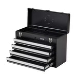 VIYET 20.5 Portable Metal Tool Storage - 4 Drawers, EVA Liners, Ball Bearing Slides, Lockable, Powder Coated