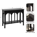 Console Kate et Laurel Ulla, 36x13x30 po, noir