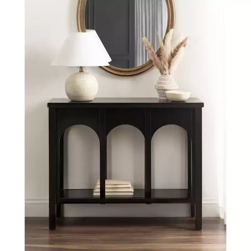 Console Kate et Laurel Ulla, 36x13x30 po, noir