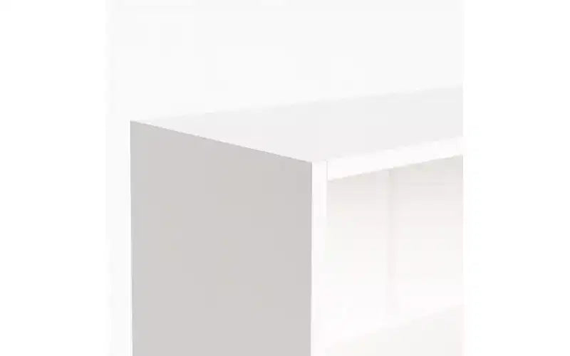 JVNOXK Bibliothèque de rangement à cinq niveaux de 73,6 cm avec 5 étagères ouvertes et kit de sécurité anti-basculement, convient aux chambres et aux salons, blanc