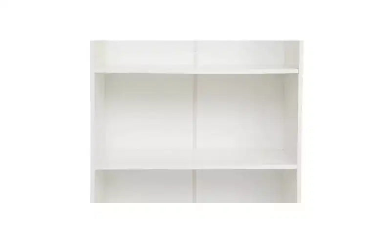 JVNOXK Bibliothèque de rangement à cinq niveaux de 73,6 cm avec 5 étagères ouvertes et kit de sécurité anti-basculement, convient aux chambres et aux salons, blanc