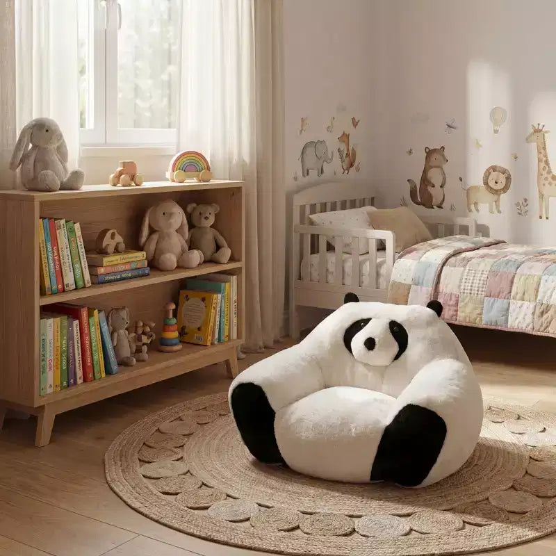 Pouf GDFStudio Gwenaelle moderne en forme de panda