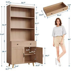 Bahut commode avec tiroirs, Table console multifonctionnelle pour salon, cuisine, salle à manger, bureau à domicile, Armoire haute