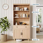 Bahut commode avec tiroirs, Table console multifonctionnelle pour salon, cuisine, salle à manger, bureau à domicile, Armoire haute