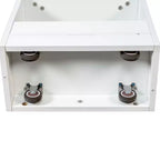 VIYET 71H Étagère de rangement coulissante multifonctionnelle à 7 niveaux, étagère ouverte unilatérale, organisateur pour cuisine, salon et espaces étroits, blanche