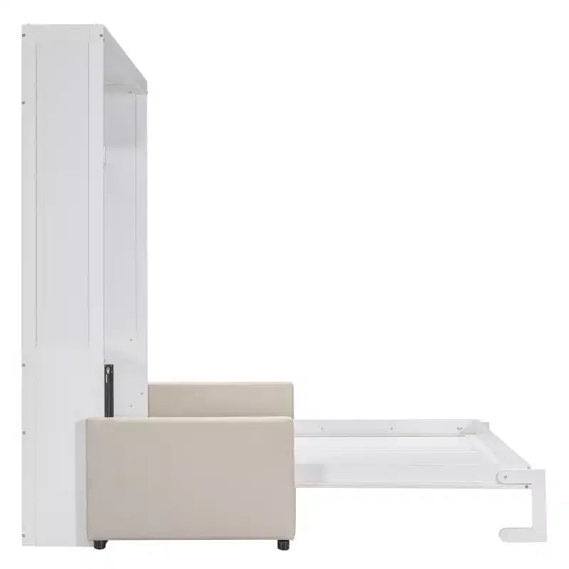 Lit mural escamotable moderne Luxystar Queen avec coussin