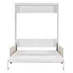 Lit mural escamotable moderne Luxystar Queen avec coussin