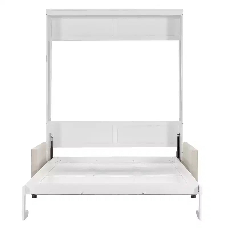 Lit mural escamotable moderne Luxystar Queen avec coussin