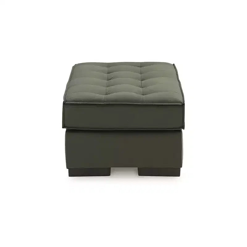 Pouf accent surdimensionné Signature Design by Ashley Marlow Peak, revêtement en polyester capitonné, vert olive