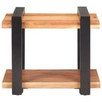 vidaXL Bedside Cabinet Natural wood Rough mango wood, iron Medium