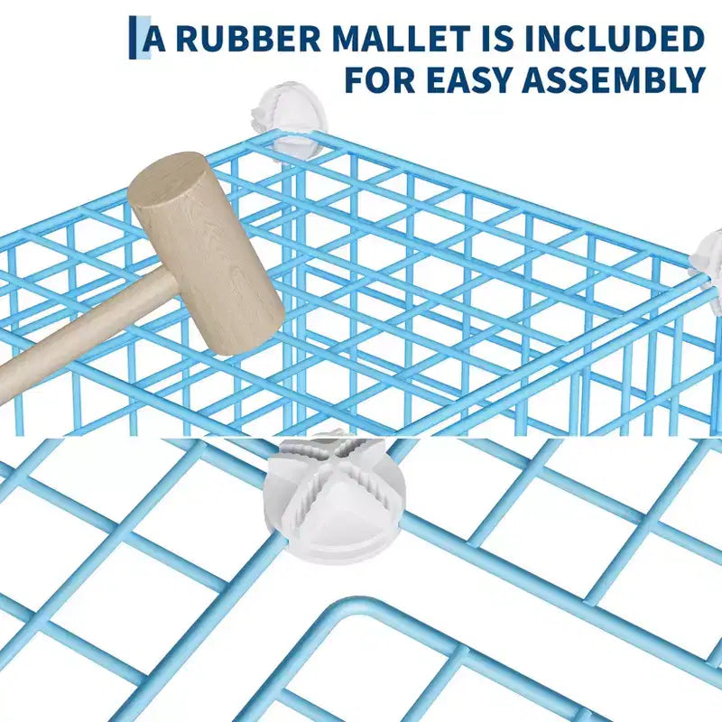 Étagère de rangement modulaire à 6 casiers en fil métallique, casiers de rangement métalliques, meuble de rangement ouvert pour entrée, chambre, salon, bureau