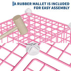Étagère de rangement modulaire à 6 casiers en fil métallique, casiers de rangement métalliques, meuble de rangement ouvert pour entrée, chambre, salon, bureau