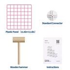 Étagère de rangement modulaire à 6 casiers en fil métallique, casiers de rangement métalliques, meuble de rangement ouvert pour entrée, chambre, salon, bureau