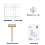 Étagère de rangement modulaire à 6 casiers en fil métallique, casiers de rangement métalliques, meuble de rangement ouvert pour entrée, chambre, salon, bureau