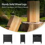 Lot de 2 tables d'appoint à 3 tiroirs Teodosia | Hulala Home-NOIR